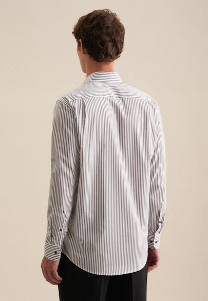 Regular Business shirt Stripe in Grey |  Seidensticker Onlineshop