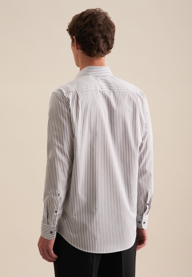 Regular Business Hemd Streifen in Grau |  Seidensticker Onlineshop