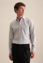 Regular Business Hemd Streifen in Grau |  Seidensticker Onlineshop