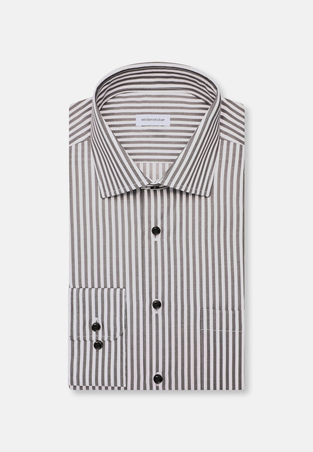 Regular Business Hemd Streifen in Grau |  Seidensticker Onlineshop