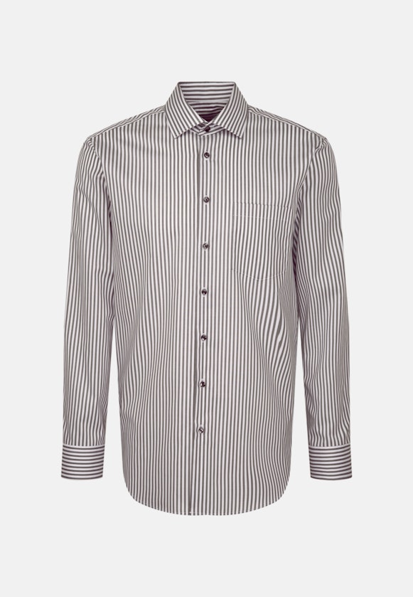 Regular Business Hemd Streifen in Grau |  Seidensticker Onlineshop