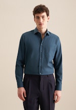 Regular Business shirt Uni in Turquoise |  Seidensticker Onlineshop