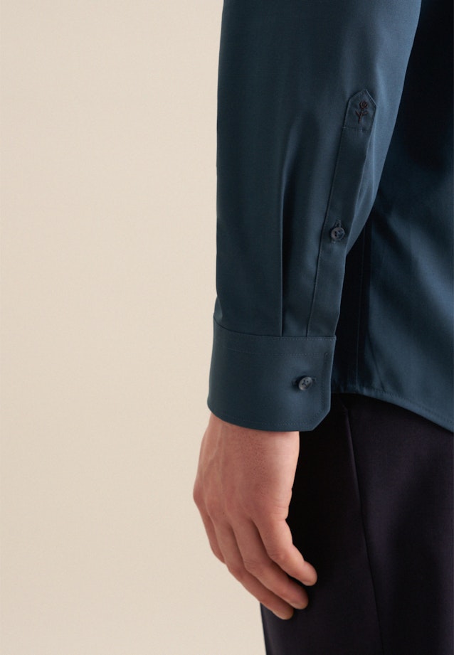 Regular Business shirt Uni in Turquoise |  Seidensticker Onlineshop