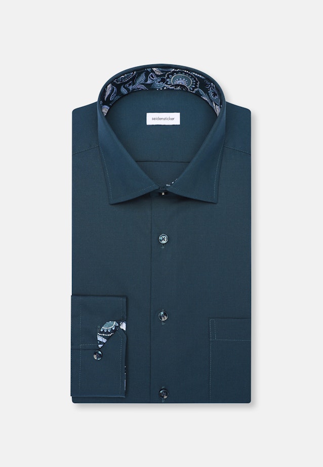 Regular Business shirt Uni in Turquoise |  Seidensticker Onlineshop