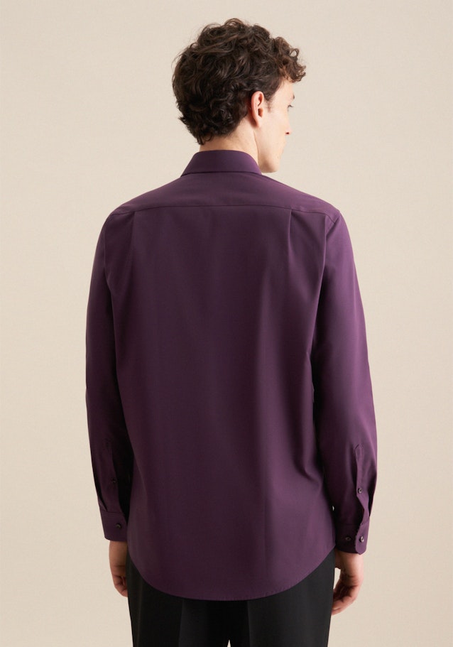 Regular Business Hemd Uni in Lila | Seidensticker Onlineshop