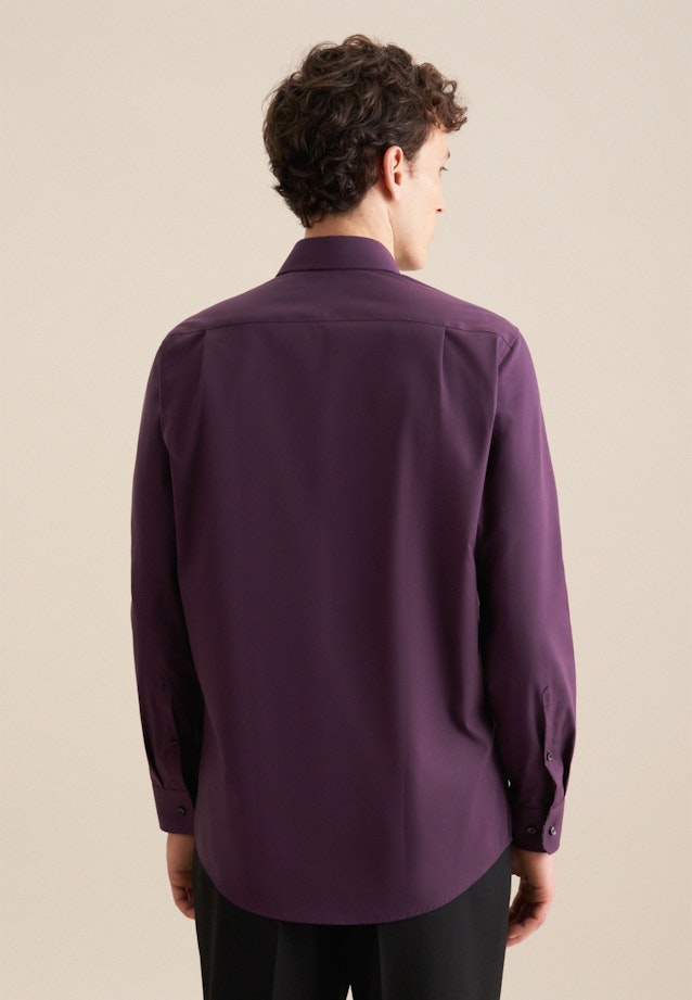 Non-iron Poplin Business Shirt in Regular with Kent-Collar in Purple |  Seidensticker Onlineshop