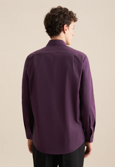 Regular Business Hemd Uni in Lila |  Seidensticker Onlineshop