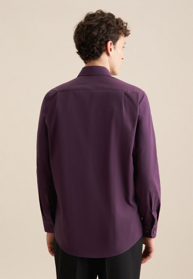 Regular Business Hemd Uni in Lila | Seidensticker Onlineshop