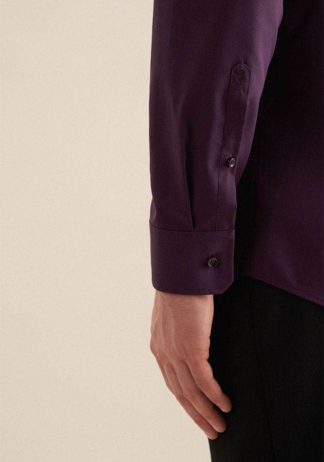Regular Business Hemd Uni in Lila | Seidensticker Onlineshop