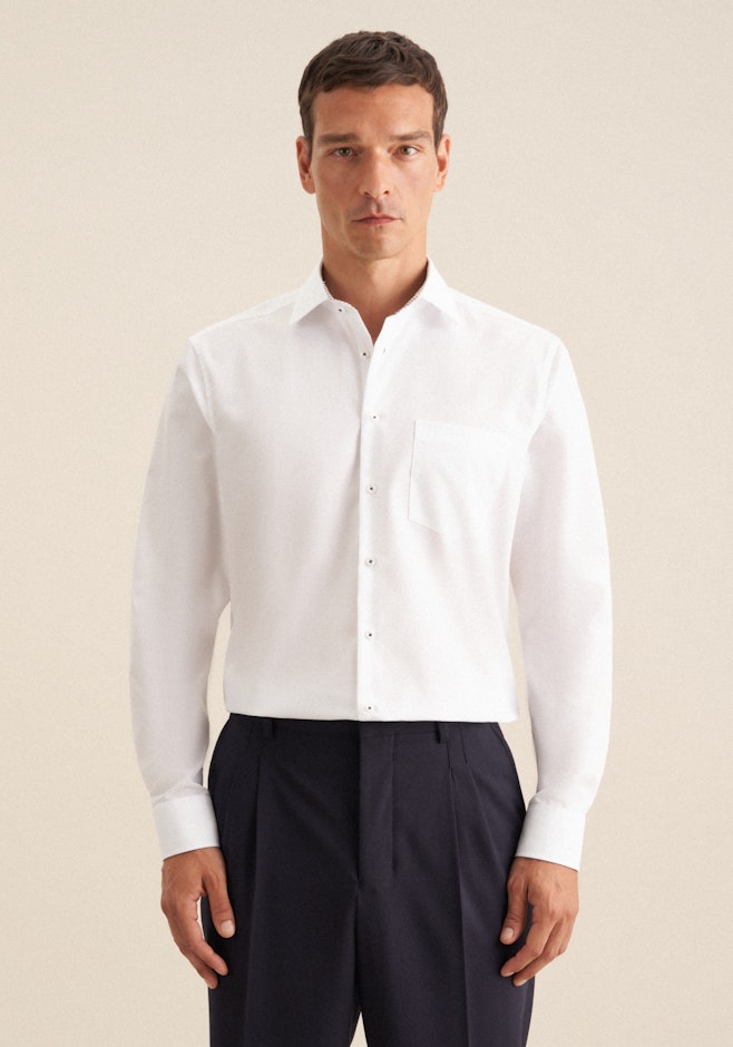 Regular Business Hemd Uni in Weiß | Seidensticker Onlineshop