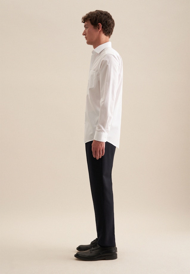 Regular Business shirt Uni in White |  Seidensticker Onlineshop