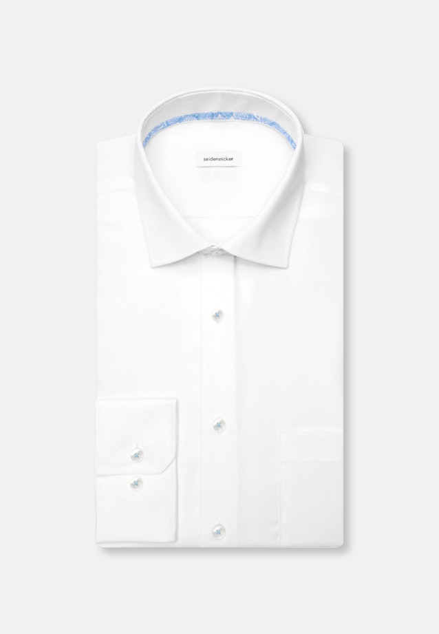 Regular Business shirt Uni in White |  Seidensticker Onlineshop