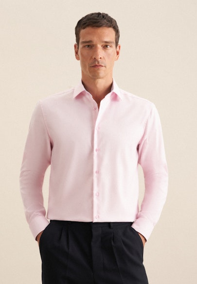 Regular Business Hemd Uni in Rosa/Pink |  Seidensticker Onlineshop