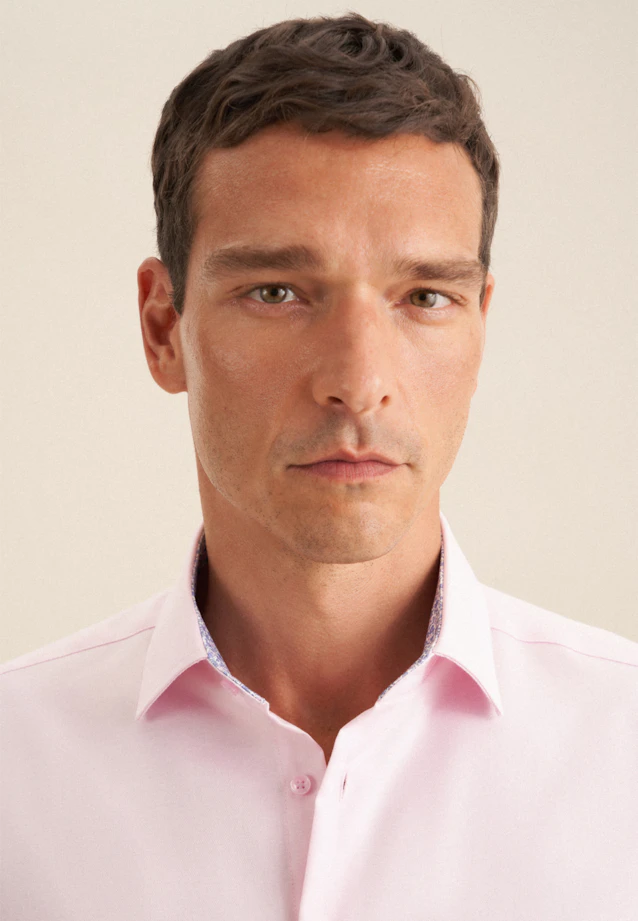 Regular Business Hemd Uni in Rosa/Pink |  Seidensticker Onlineshop