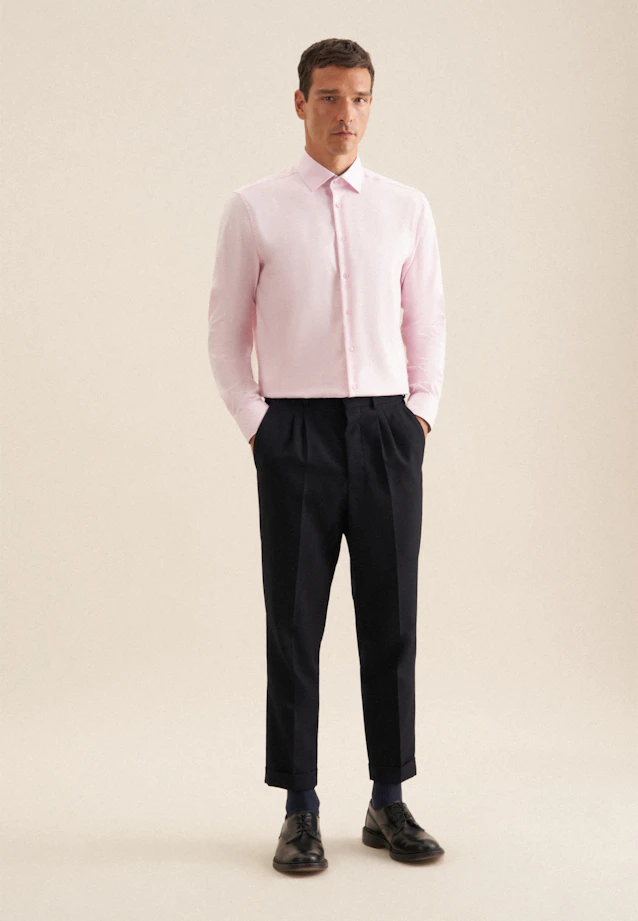 Regular Business Hemd Uni in Rosa/Pink |  Seidensticker Onlineshop