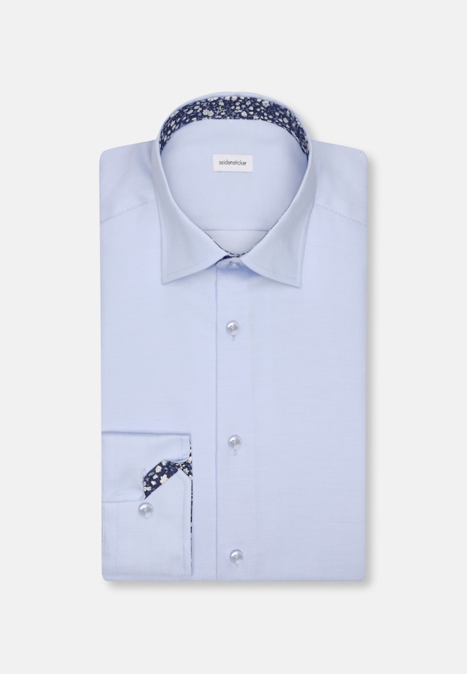 Regular Chemise d'affaires Uni dans Bleu Clair | Boutique en ligne Seidensticker