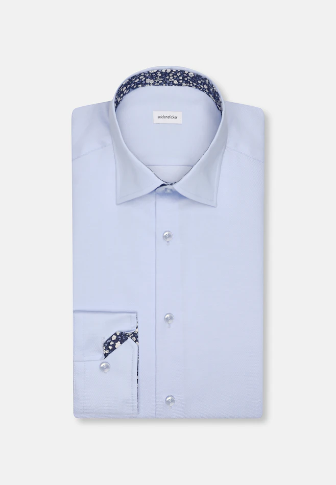 Regular Chemise d'affaires Uni dans Bleu Clair | Boutique en ligne Seidensticker