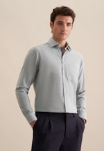 Regular Business shirt Structure in Green |  Seidensticker Onlineshop