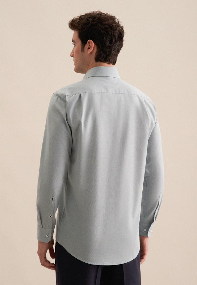 Regular Business shirt Structure in Green |  Seidensticker Onlineshop