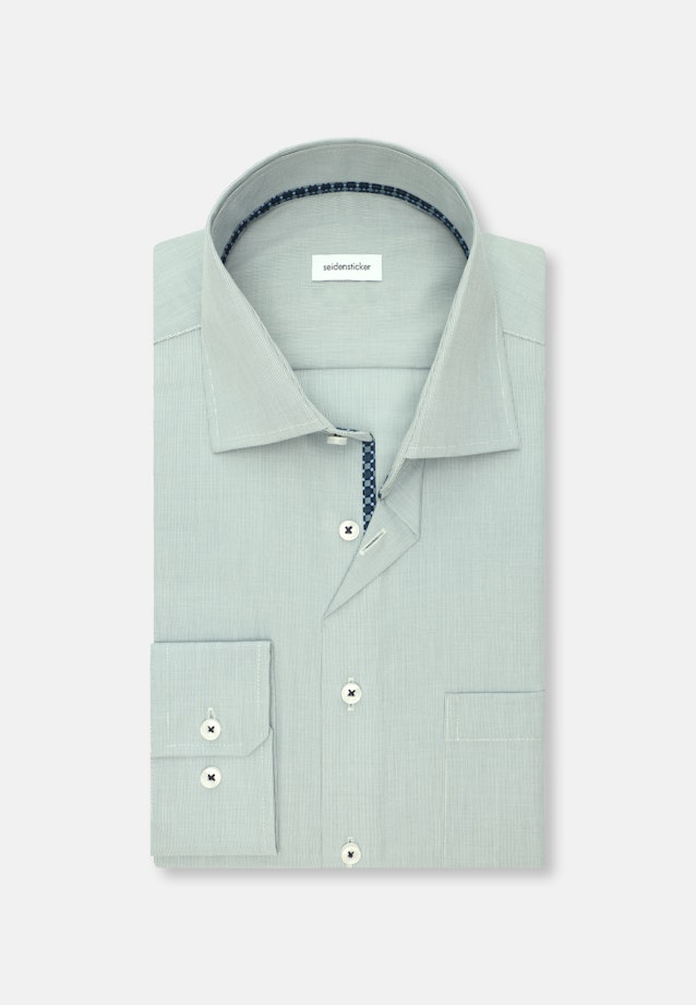 Regular Business shirt Structure in Green |  Seidensticker Onlineshop