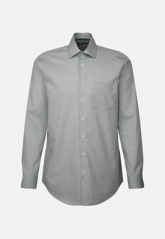 Regular Business shirt Structure in Green |  Seidensticker Onlineshop