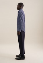 Slim Business Hemd Druck in Dunkelblau |  Seidensticker Onlineshop