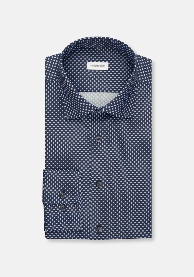 Slim Chemise d'affaires Imprimé dans Bleu Foncé | Boutique en ligne Seidensticker