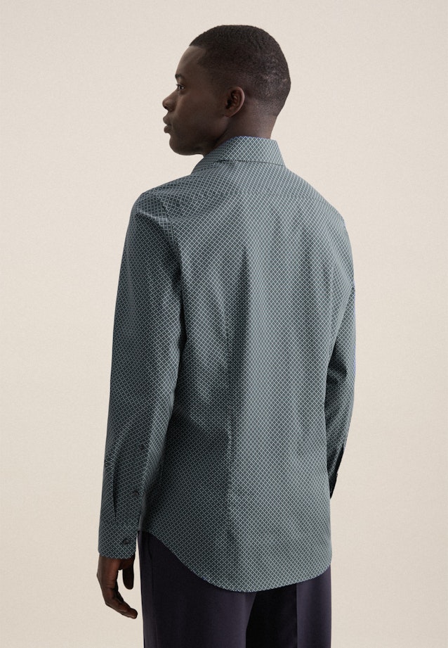 Slim Business shirt Print in Green |  Seidensticker Onlineshop
