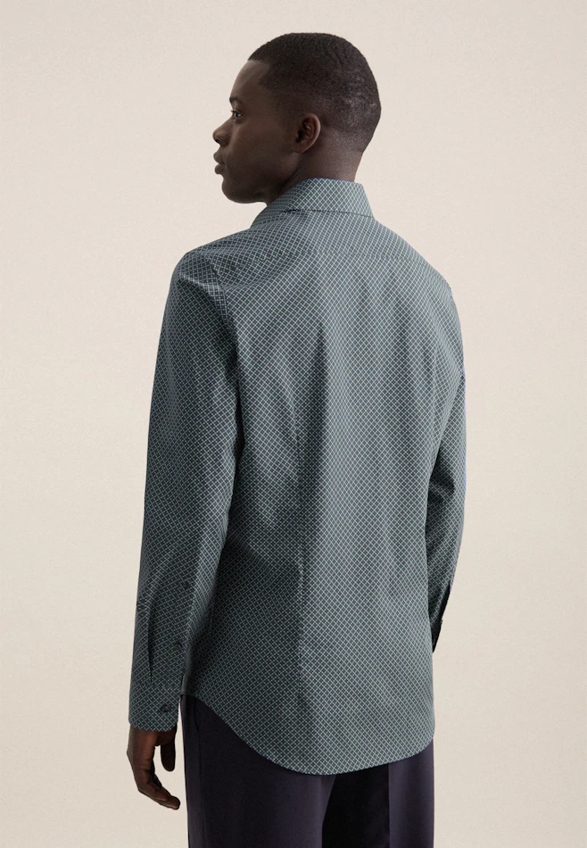 Slim Chemise d'affaires Imprimé dans Vert | Boutique en ligne Seidensticker