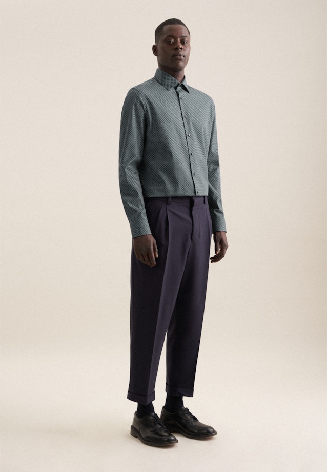 Slim Business shirt Print in Green |  Seidensticker Onlineshop