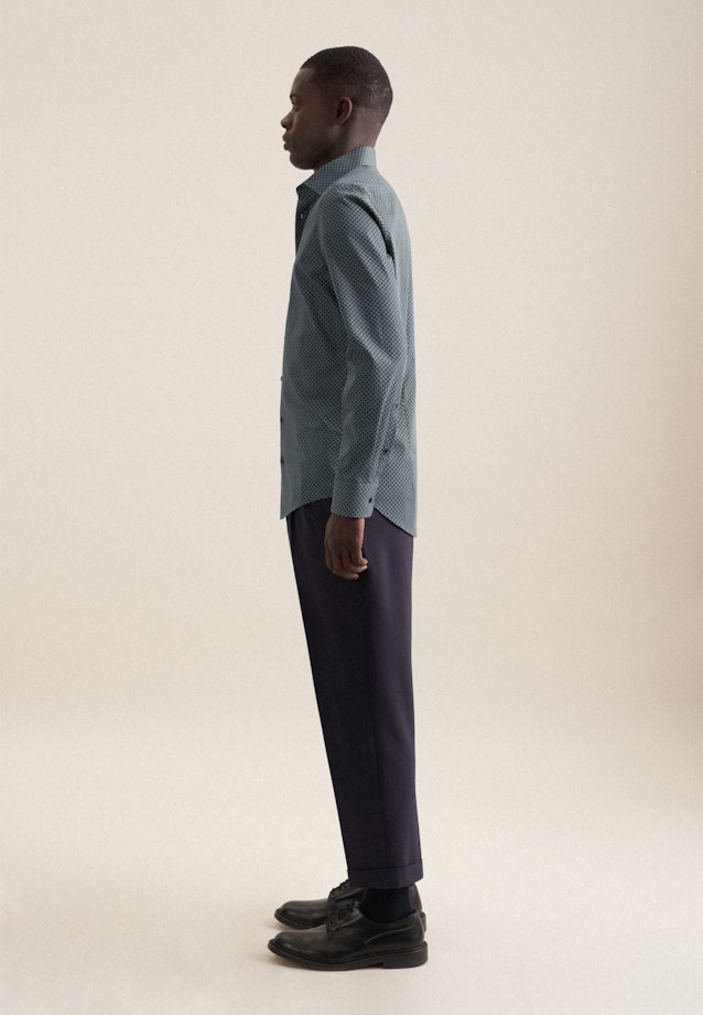 Slim Business shirt Print in Green |  Seidensticker Onlineshop