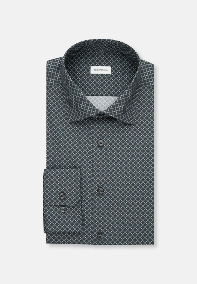 Slim Business shirt Print in Green | Seidensticker online shop
