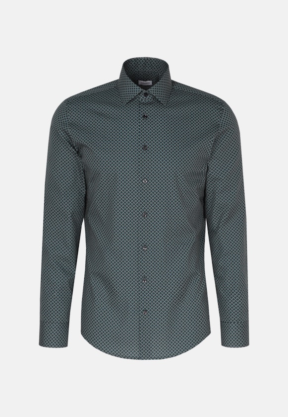 Business Shirt in Slim with Kent-Collar in Green |  Seidensticker Onlineshop