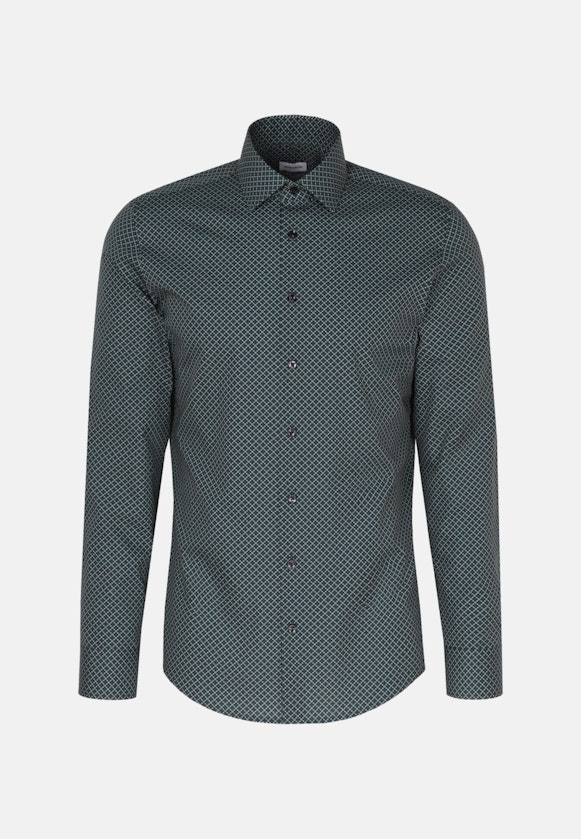 Slim Business shirt Print in Green |  Seidensticker Onlineshop