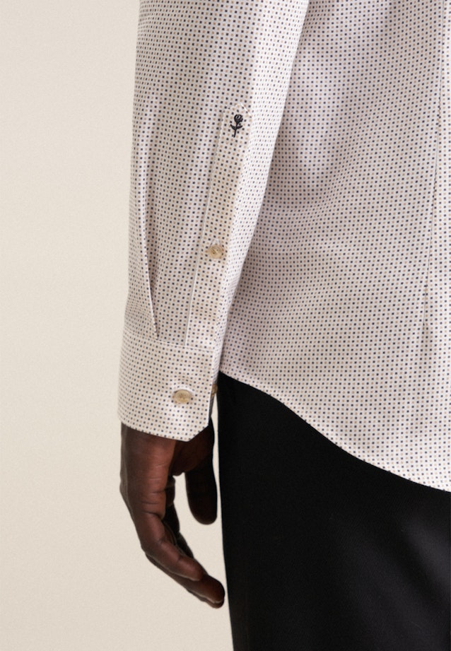 Slim Business Hemd Druck in Grau |  Seidensticker Onlineshop