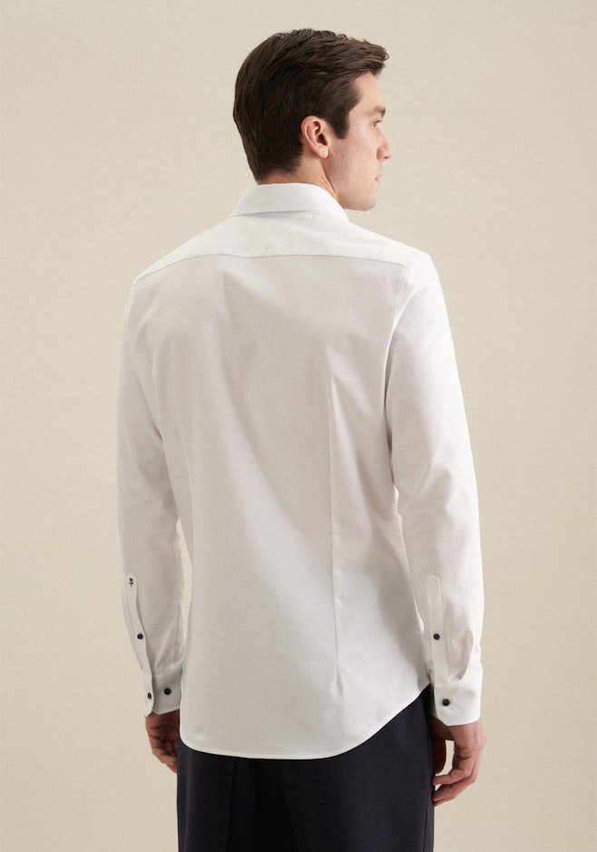 Slim Performance-Hemd Uni in Weiß | Seidensticker Onlineshop