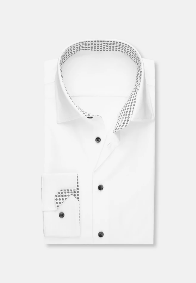Slim Performance-Hemd Uni in Weiß | Seidensticker Onlineshop