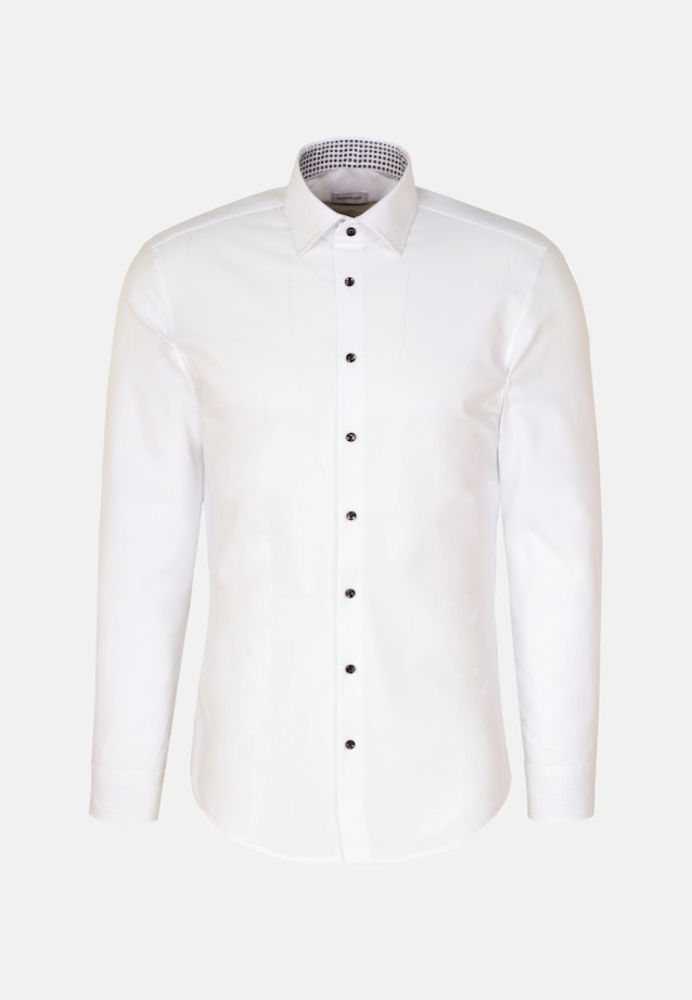 Chemise performance Slim Twill (sergé) Col Kent in Blanc |  Seidensticker Onlineshop