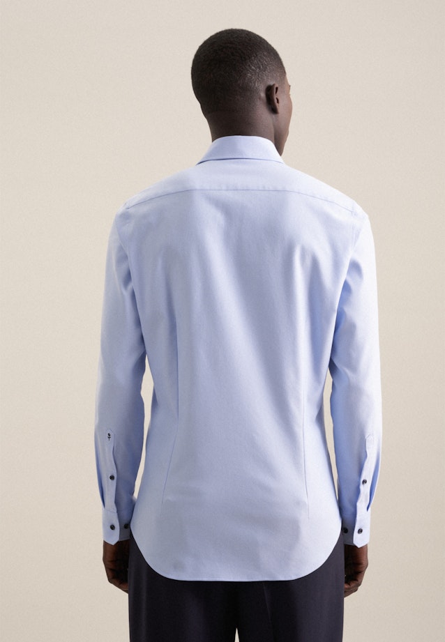 Chemise performance Slim Twill (sergé) Col Kent in Bleu Clair |  Seidensticker Onlineshop