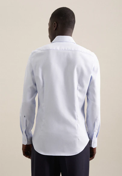Slim Business Hemd Kleinmuster in Hellblau |  Seidensticker Onlineshop