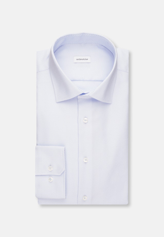 Slim Business shirt Small pattern in Light Blue |  Seidensticker Onlineshop