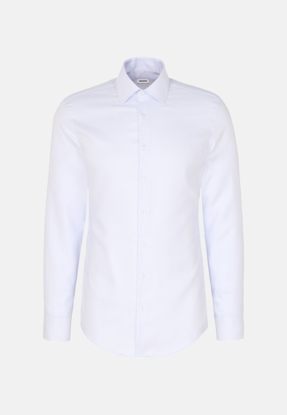 Chemise Business Slim Structuré Col Kent in Bleu Clair |  Seidensticker Onlineshop