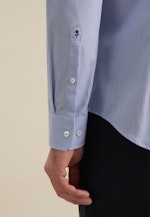 Non-iron Poplin Business Shirt in Shaped with Kent-Collar in Light Blue |  Seidensticker Onlineshop