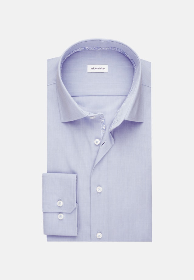 Non-iron Poplin Business Shirt in Shaped with Kent-Collar in Light Blue |  Seidensticker Onlineshop