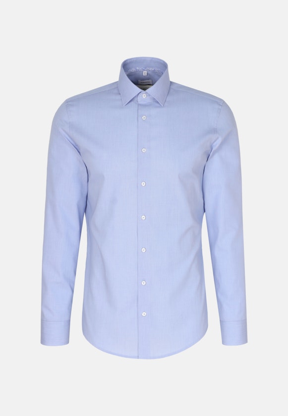 Non-iron Poplin Business Shirt in Shaped with Kent-Collar in Light Blue |  Seidensticker Onlineshop