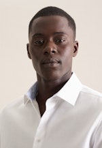 Shaped Business shirt Small pattern in White |  Seidensticker Onlineshop