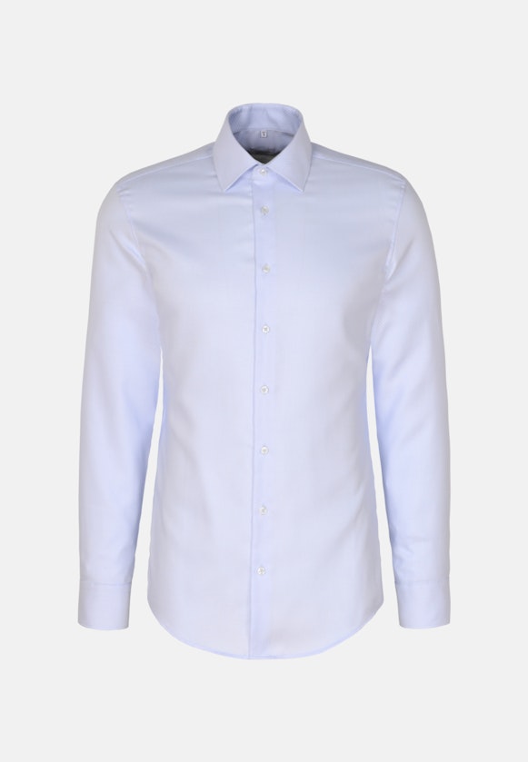 Chemise Business Shaped Structuré Col Kent in Bleu Clair |  Seidensticker Onlineshop