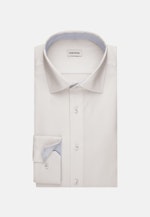 Chemise Business X-Slim Structuré Col Kent in Blanc |  Seidensticker Onlineshop