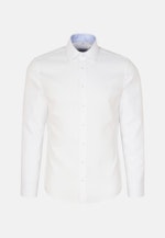 Chemise Business X-Slim Structuré Col Kent in Blanc |  Seidensticker Onlineshop