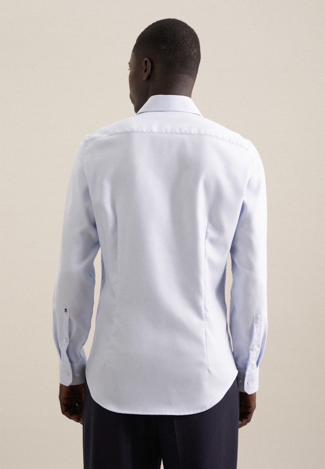 Non-iron Structure Business Shirt in X-Slim with Kent-Collar in Light Blue | Seidensticker online shop